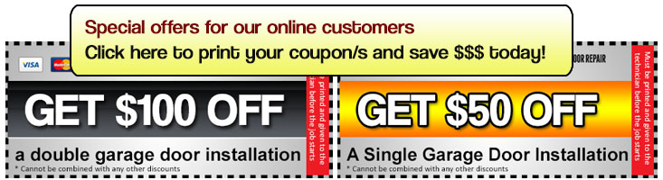 Garage repair discount coupons